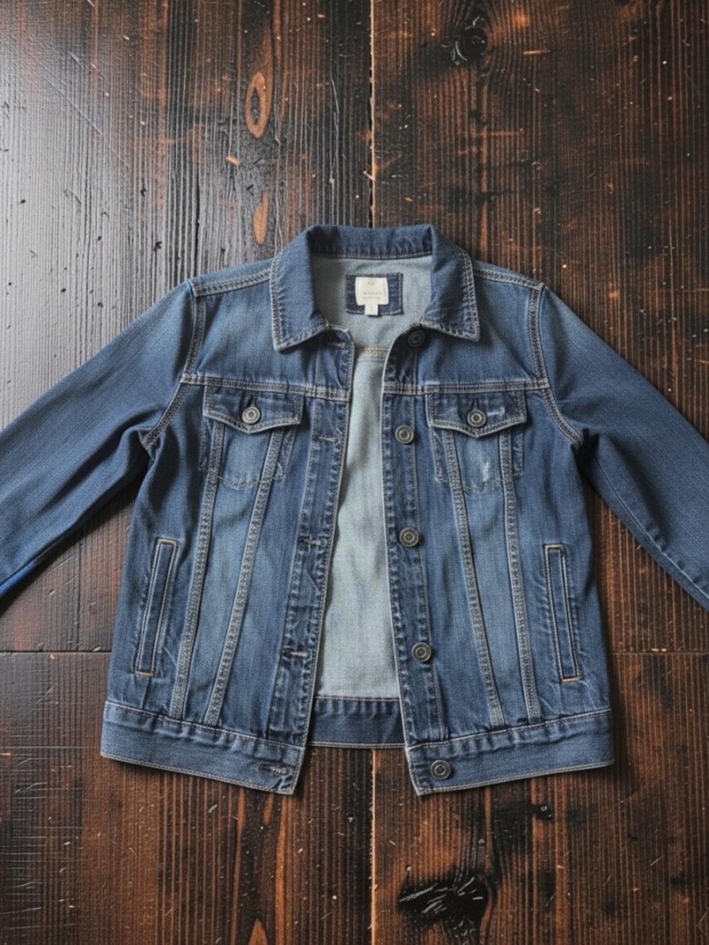 Lauren Conrad Women’s Button Front Classic Denim Jacket Size S